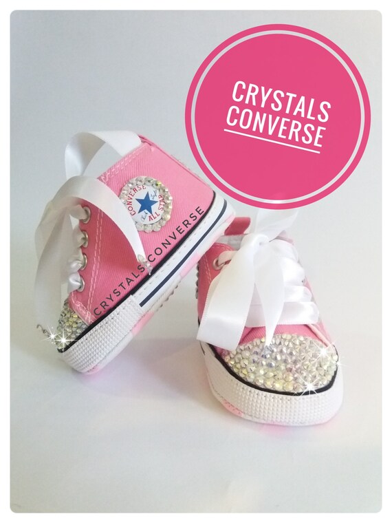 baby converse with rhinestones