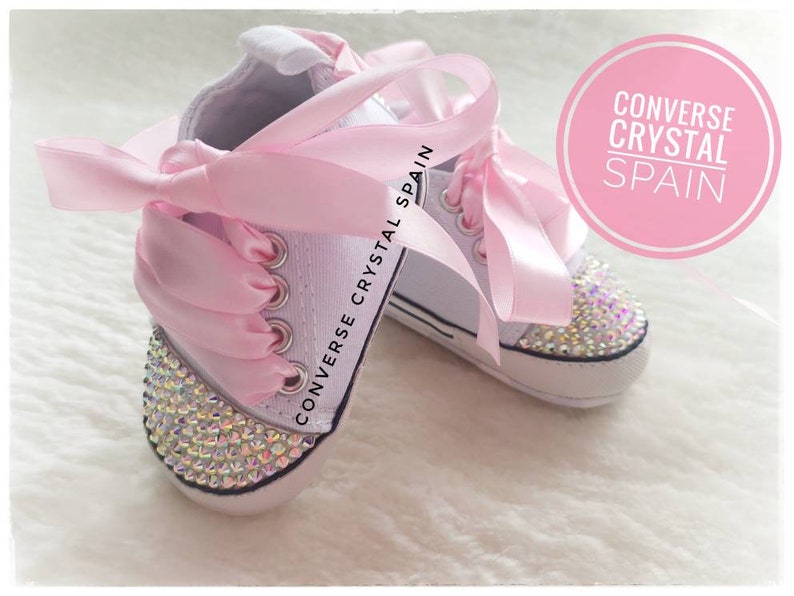 baby girl converse with rhinestones