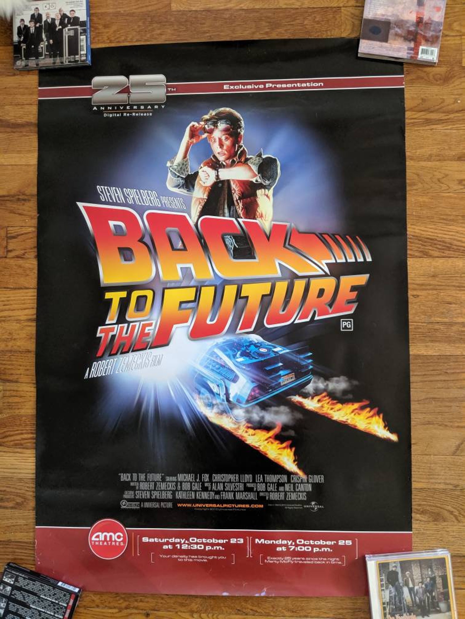 Back to the Future 25th Anniversary Poster AMC Theaters Etsy