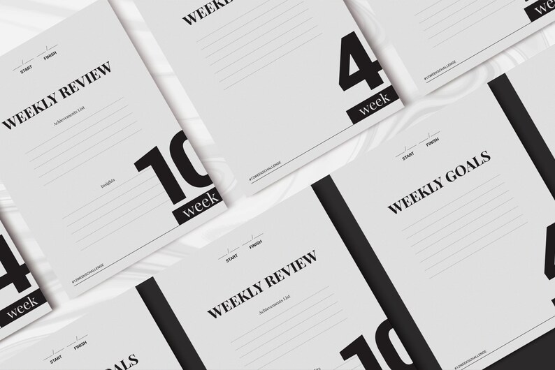 12 Weeks Planner InDesign Template printable pdf printable | Etsy
