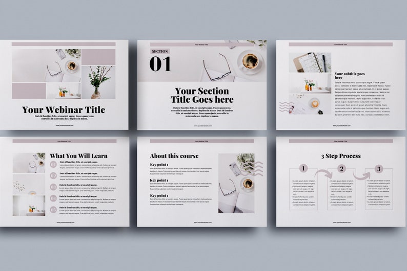 Webinar Slide Deck Canva Template Presentation template | Etsy