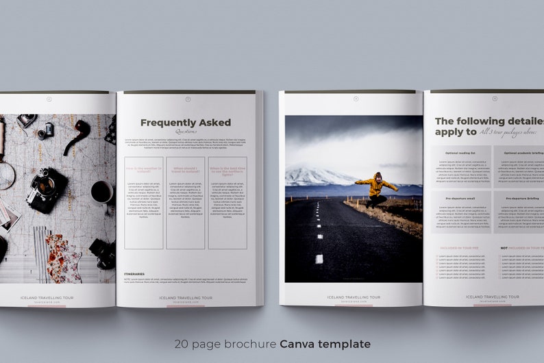 Canva Brochure Template Travel Agency Guide Itinerary | Etsy Canva Brochure Template Travel Agency Guide Itinerary | Etsy