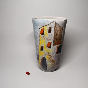 Precioso jarrón de Herta Huber-Roethe Achdorf 254/8 / 23 cm de alto / Cerámica de Alemania Occidental / Década de 1960 / Vintage / Mediados de siglo / Cerámica de estudio