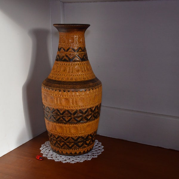 Bay Keramikvase 606-30 / Bodo Mans / 60er 70er / West German Pottery / Vintage / Retro / Wohndeko / Bodenvase