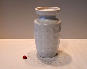Vase Scheurich 261-18 Prisma / Keramik / 60er 70er / West German Pottery / Blumenvase / Sternchendekor / Vintage / Retro