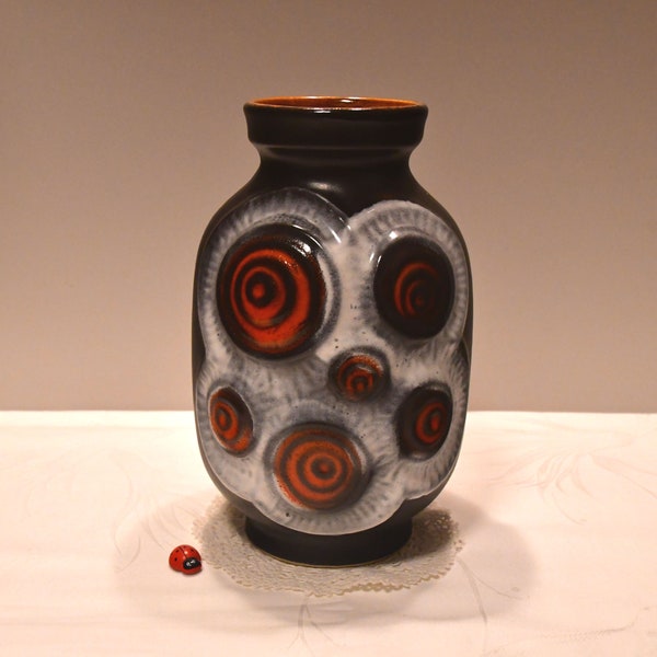 tolle Bay Vase 84 20 aus Keramik / Schneckenhaus / snailpattern / 60er 70er / West German Pottery / Vintage / Retro / Blumenvase / Kult