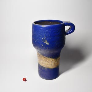 Karlsruher Majolika Keramikvase / 22cm hoch / Hans Theo Baumann / 70er / Mid Century / West German Pottery / Wohndeko / Tischdeko