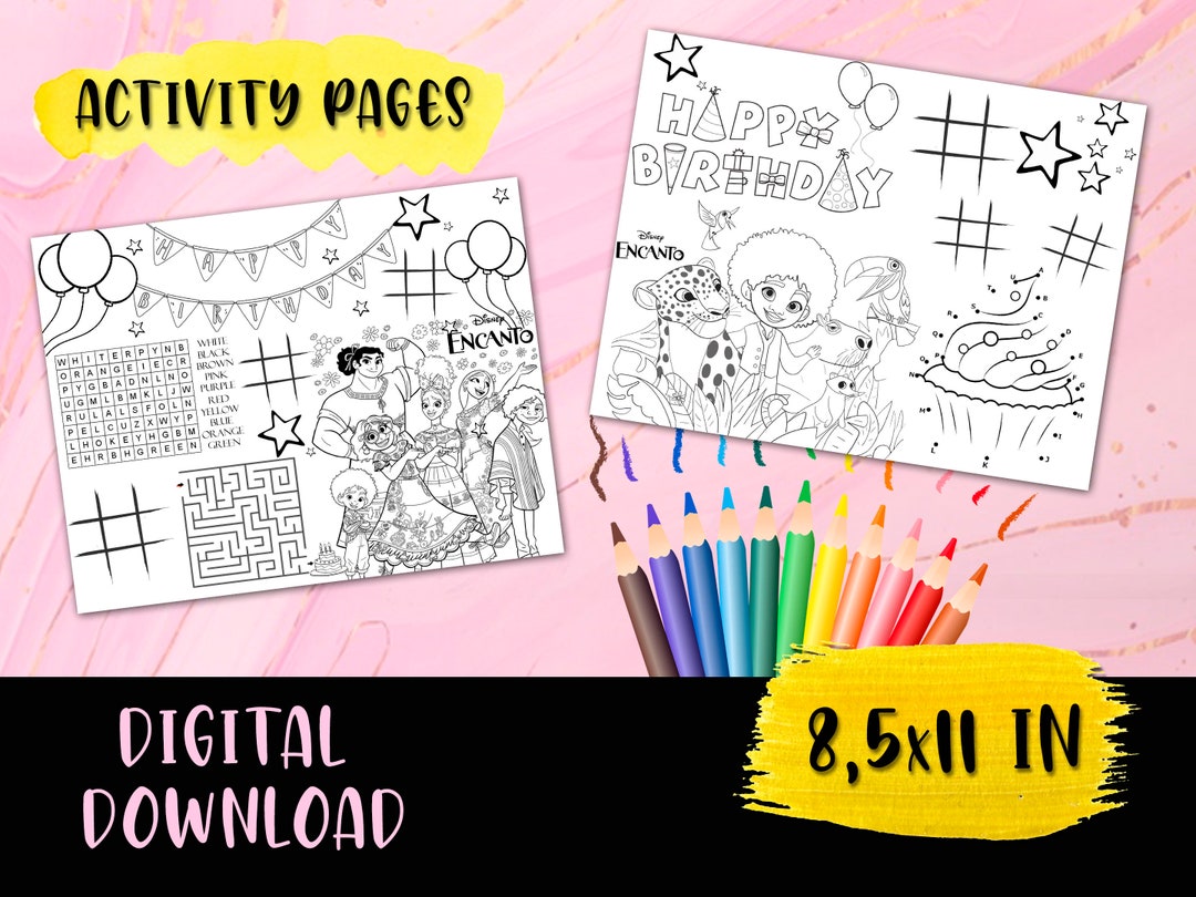 Encanto Coloring, Encanto Activities Birthday, Encanto Coloring Book