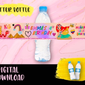 Karol G Mañana Sera Bonito compleanno bottiglia etichetta - Watter Bottle Party Pack - etichette stampabili La Bichota compleanno DIGITAL DOWNLOAD