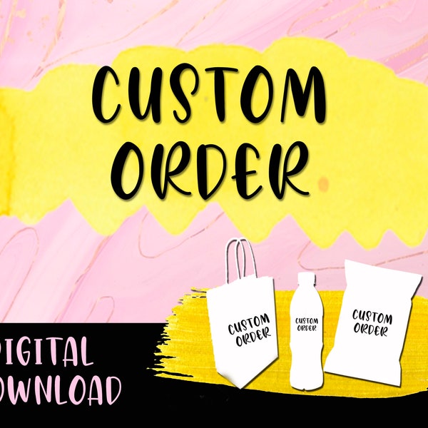 Pay for Custom order or priority order - Custom listing - Personalized items - Rush fee