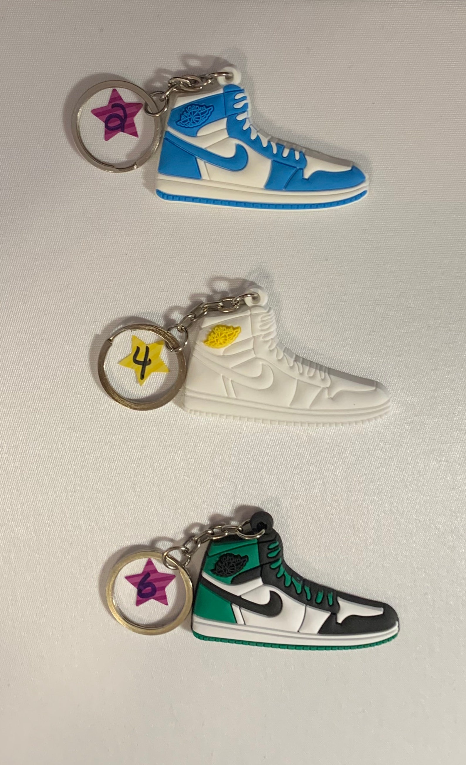 mini nike shoe keychain
