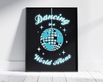 Lorde Pure Heroine Poster | A World Alone Disco Ball Print