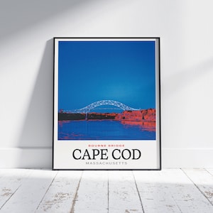 Impression de voyage à Cape Cod | Poster de voyage rétro du Massachusetts