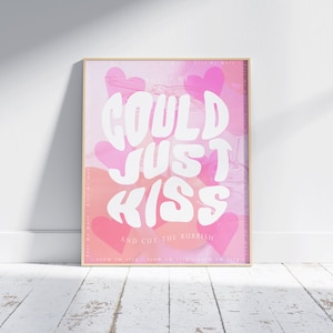 Kiss Me More Poster / Doja Cat Wall Art / SZA Print