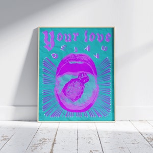 Glass Animals Dreamland Poster | Your Love (Deja Vu) | Funky Vintage Concert Poster