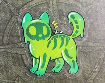 Slime cat - Shadowlands World of Warcraft Vinyl weatherproof Clear Sticker
