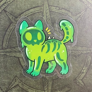 Slime cat - Shadowlands World of Warcraft Vinyl wetterfester Sticker