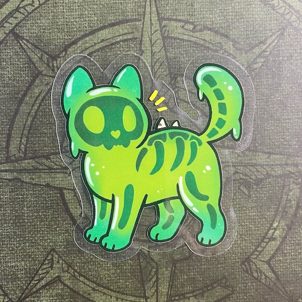 Slime cat - Shadowlands World of Warcraft Vinyl weatherproof Clear Sticker