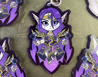 xal'atath - World of Warcraft The War Within Double Sided clear acrylic charm xalatath void