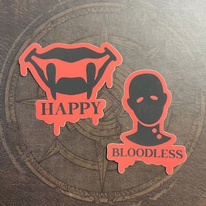 Astarion Bloodless Happy - baldurs gate, scratchproof weatherproof, clear vinyl sticker, Journal, laptop, sticker dungeons and dragons