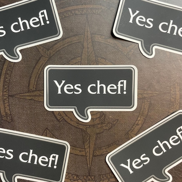 Yes Chef Stickers - Etsy