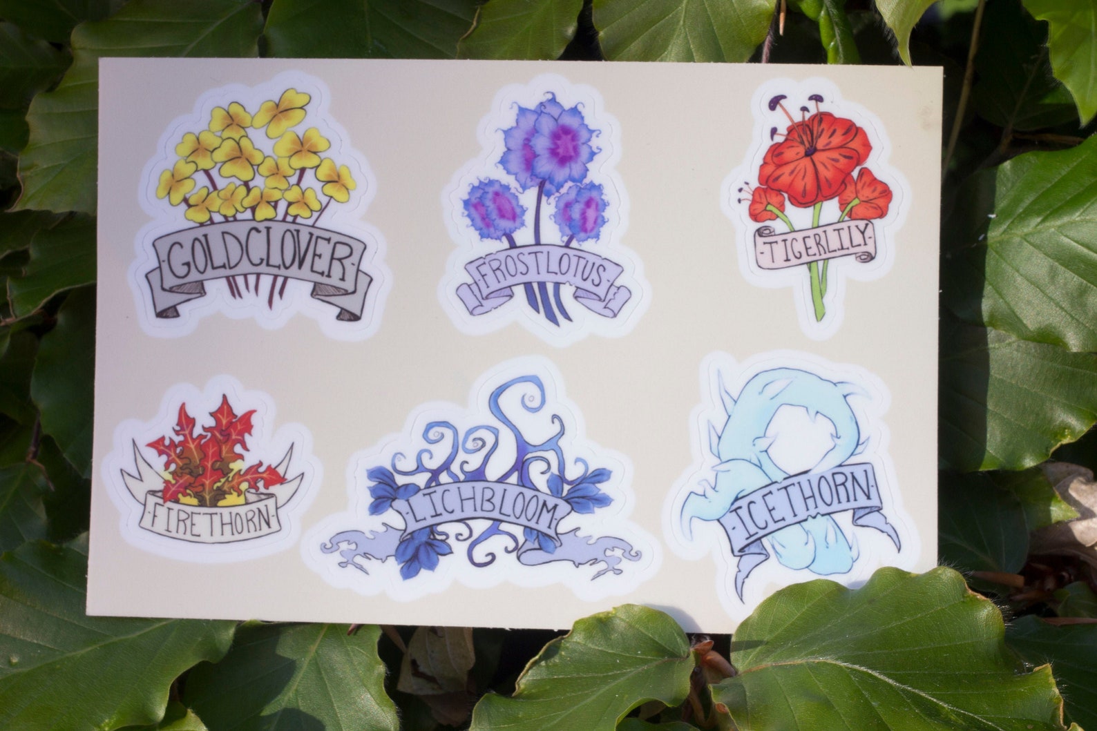The Herbs of Northrend WoW World of Warcraft sticker sheet Etsy