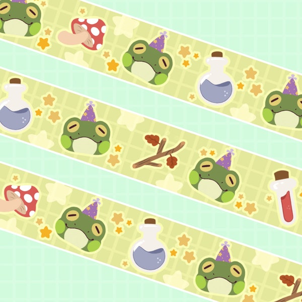 Frog Wizard Washi Tape - 10m x 15mm