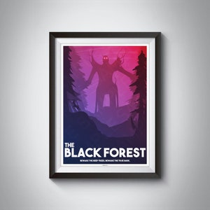 Valheim, der Schwarzwald Reise Poster, Druck A3, Spiel Kunst, Wandkunst, Retro, Tourismus, Wikinger