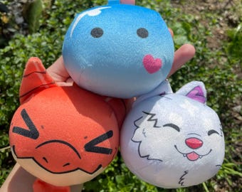 Fel and Sui plush - Campfire Cooking in Another World manjuu, omanjuu, plush charm keychain