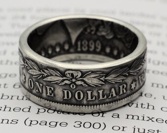 Morgan Silver Dollar Ring • American Eagle, In God We Trust