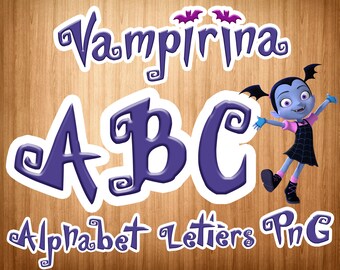 Vampirina font png, Vampirina alphabet, Vampirina letters, Vampirina clipart, printable Vampirina, digital Vampirina, scrapbook disney font