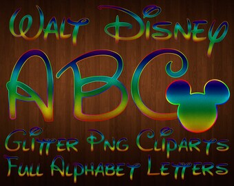 disney font png, disney alphabet, disney letters, disney clipart, printable walt disney, digital walt disney, scrapbook, digital download