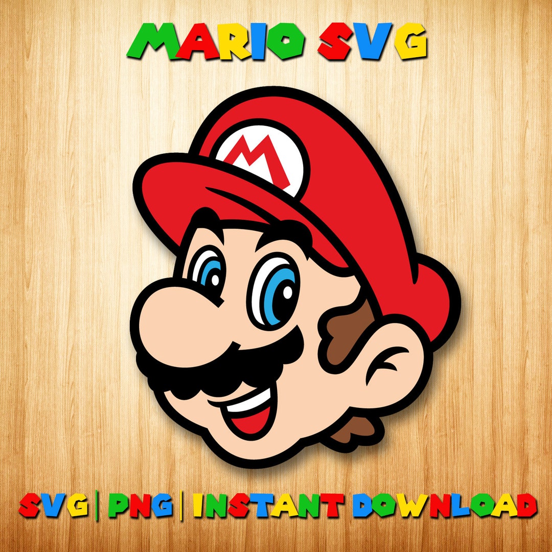 Mario Svg, Mario Clipart, Birthday Party Svg, Super Mario Png Instant