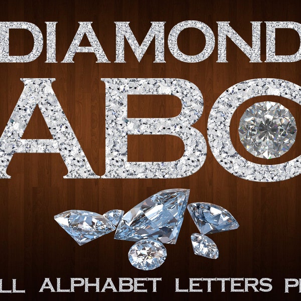 Diamond font png, Diamond alphabet, Diamond letters, Diamond clipart, digital Diamond, printable Diamond, diamond cricut cut files png font