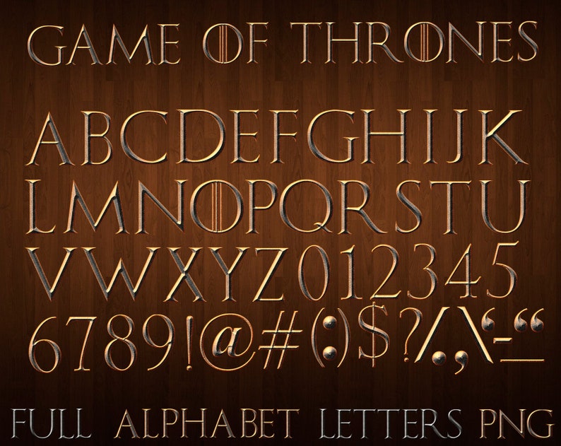 game of thrones font on word