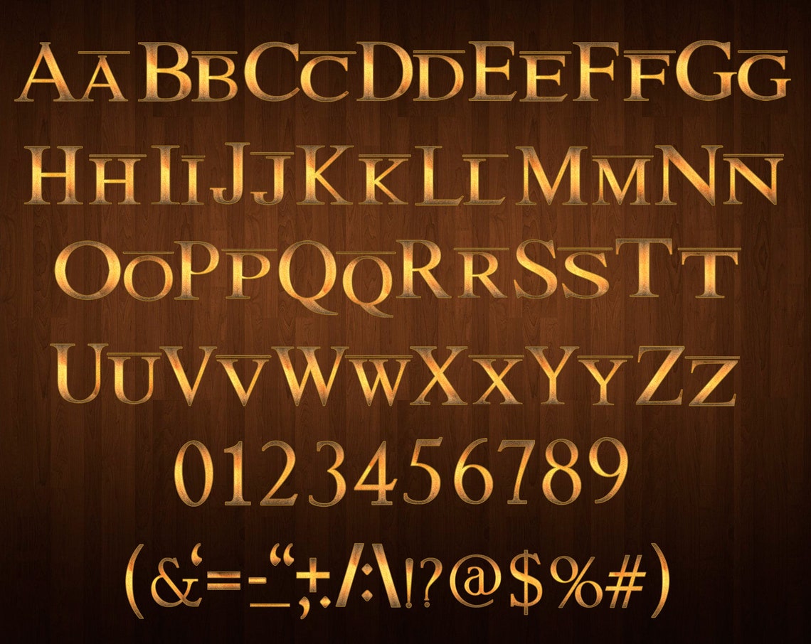 Lion King Font Png Lion King Alphabet Lion King Letters Etsy Singapore