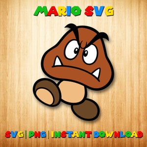 Mario svg, Mario Clipart, Geburtstagsparty svg, super Mario png sofortiger Download, digital druckbare Mario, Silhouette Cricut Cut Dateien, svg