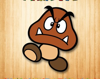 Festa di compleanno di Mario SVG: Clipart di Super Mario (download digitale)