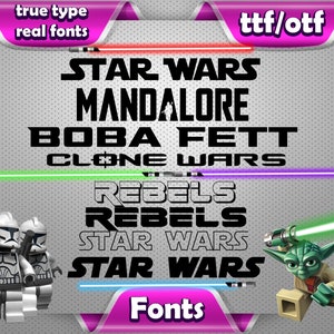 star wars font, star wars alphabet, star wars letters, star wars clipart, printable star wars, digital star wars, cricut cut files true type