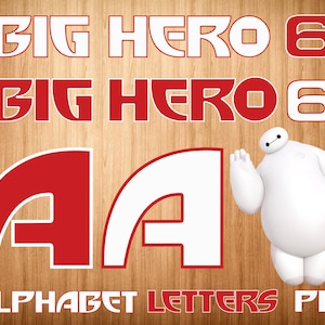 Big Hero 6 Schriftart PNG, Big Hero 6 Alphabet, Big Hero 6 Buchstaben, Big Hero 6 Clipart, Printable Big Hero 6, digitaler Big Hero 6, Cricut Cut Dateien