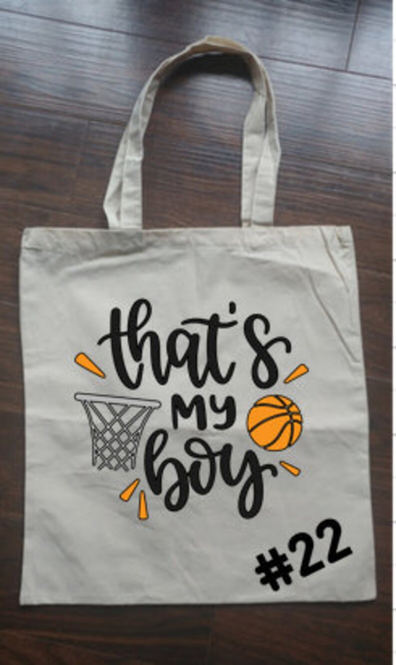 Basketball mom canvas tote bags