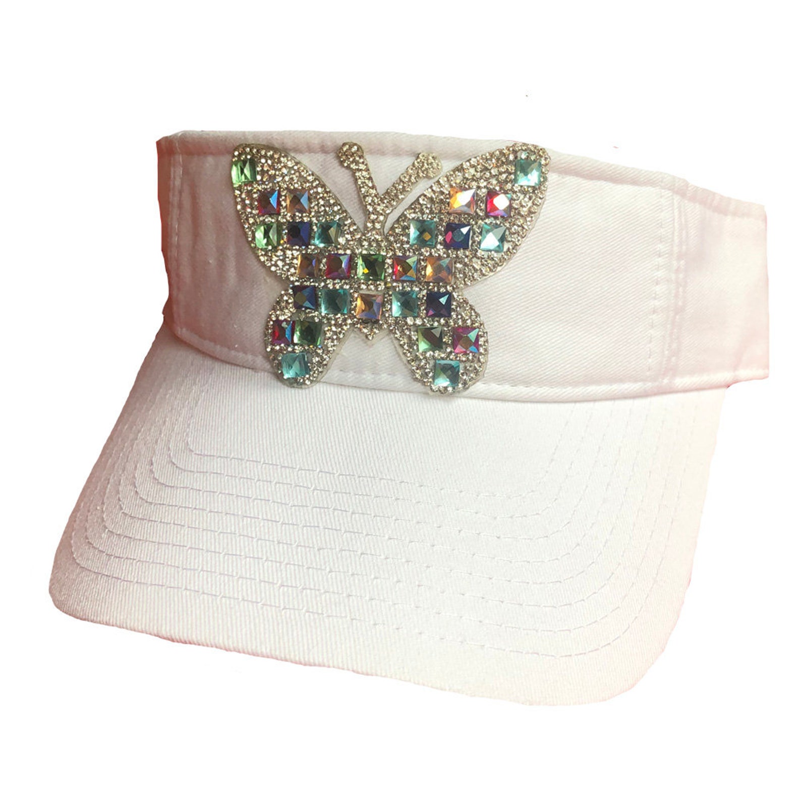 Iridescent Butterfly Visor Etsy