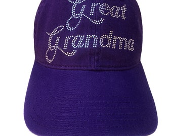 帽子 grandma Gigi Vintage Embroidered Hat • Grandma Cotton Twill Cap