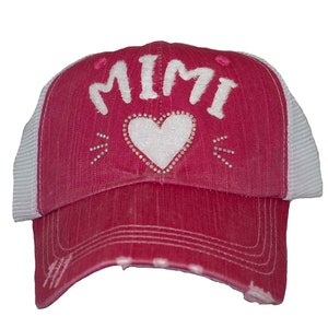 Mimi on mesh baseball cap