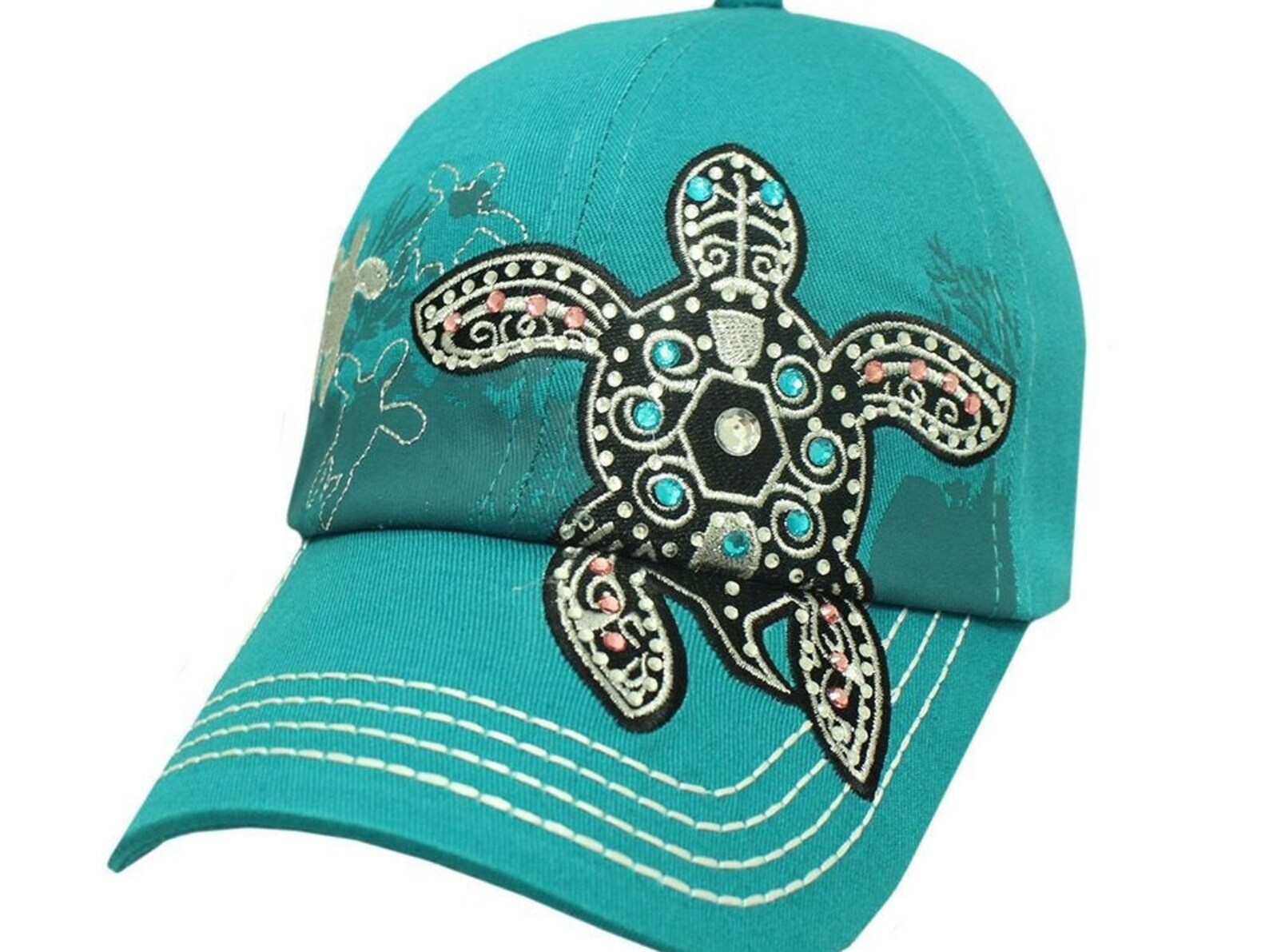 Sea turtle hat embroidered baseball hat sea turtle hat Etsy