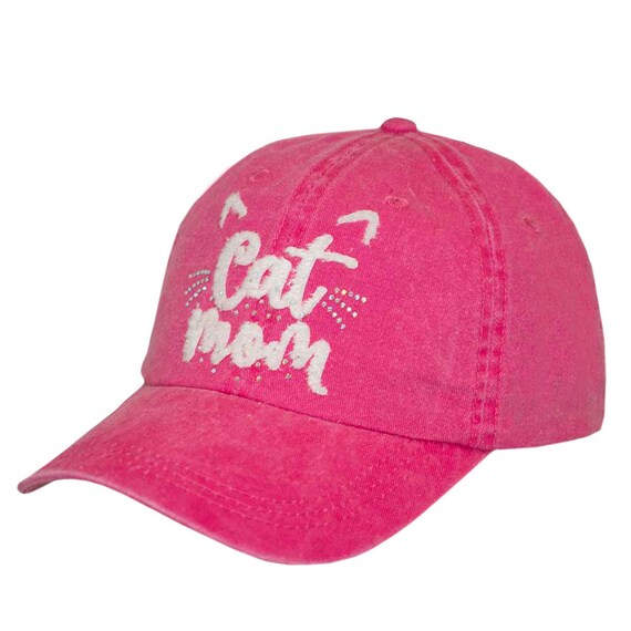 Beautiful Bling Cat Mom Baseball Cap NWT Cat Mom Cap With Rhinestones - Etsy main image 2