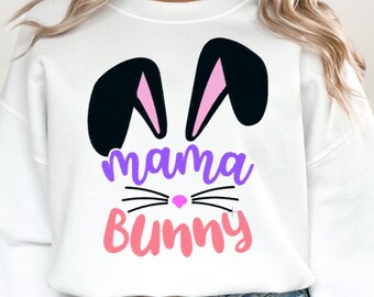 Easter Mama Bunny Embroidery Design - Easter Day Bunny Rabbit Embroidery File Pes - Easter Embroidery Designs - Instant Download - Easter