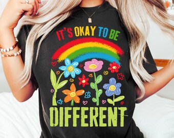 It's Ok To Be Different Png, Autism Floral Png, Autism Awareness png, Autism bow png, Autism Awareness png, Autism mama png, Be Kind Png