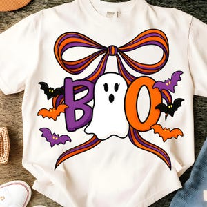 Boo Ghost Halloween Png, Ghost Coquette Bow Halloween Png, Ghost Boo Png, Ghost Halloween Png, Spooky Season Png, Preppy Halloween Png