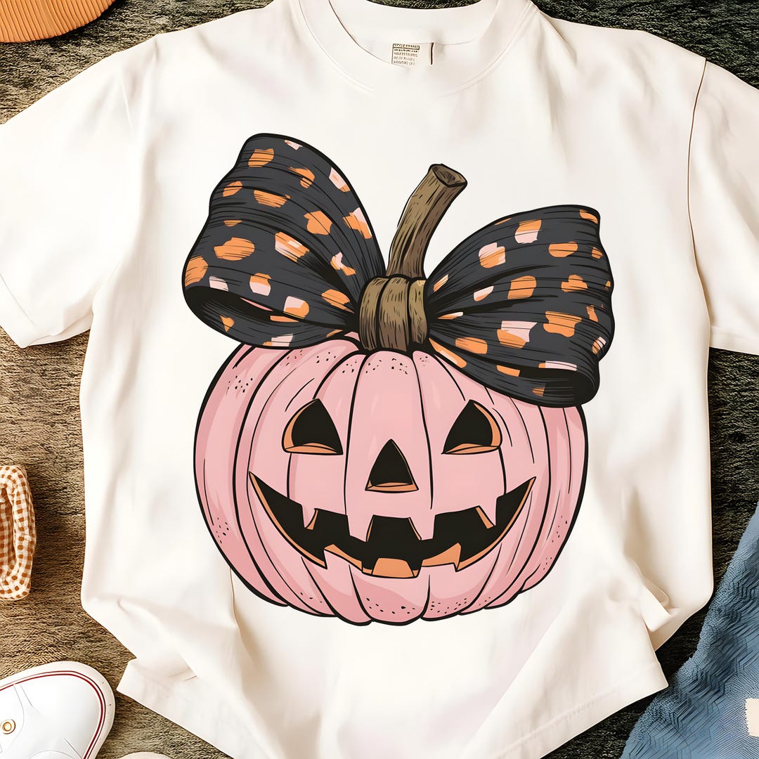 Coquette Bow Pink Pumpkin Png - Retro Halloween Pumpkin Png - Funny ...